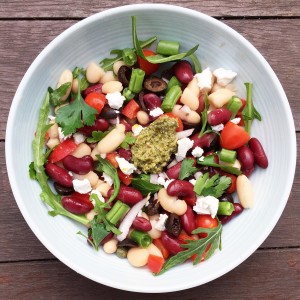 mixed bean salad nutrition 