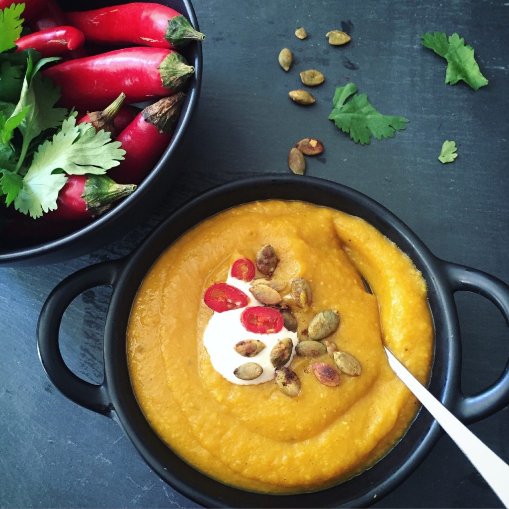 Quick Pumpkin Dhal Soup 