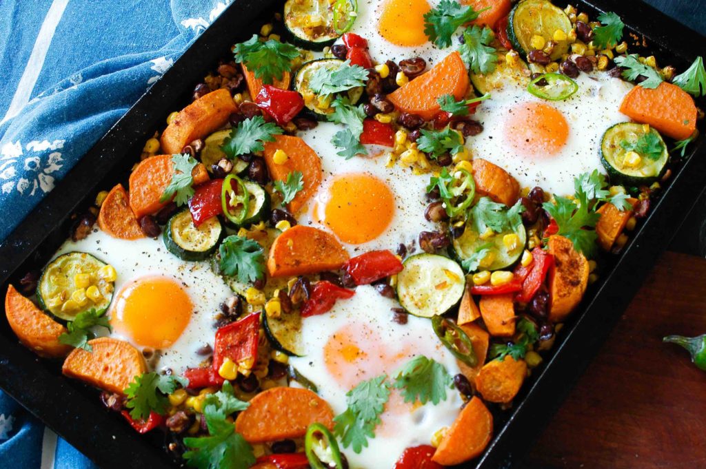 Mexican egg hash 