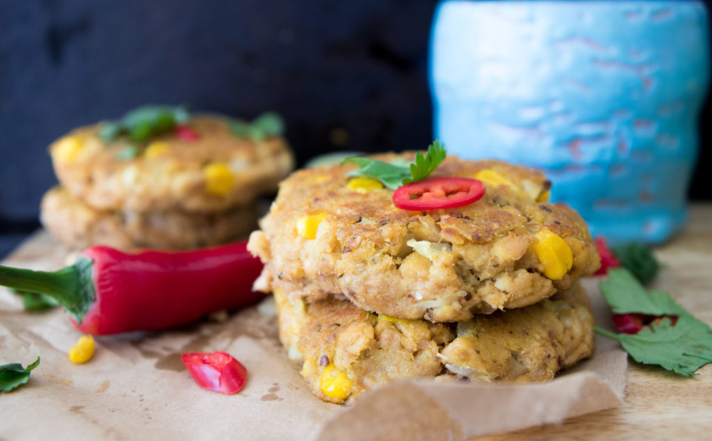 salmon and chilli patties, the ultimate pantry meal! 